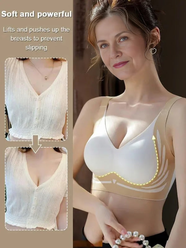 VENTA CALIENTE 45%🔥Sujetador súper fruncido, sujetador push-up sin aros: ¡No más senos caídos!