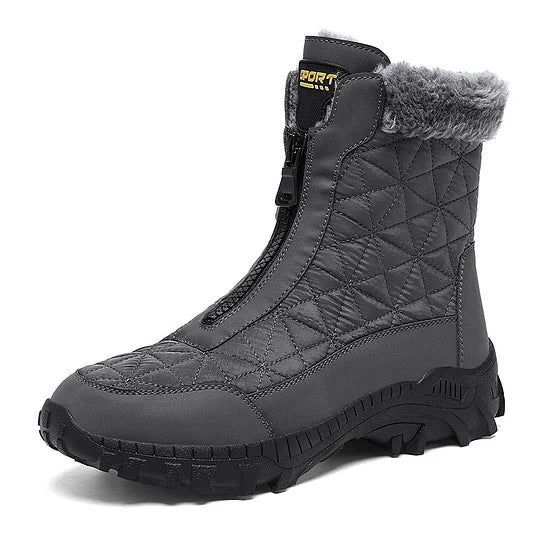 (⏰Evento de descuento del 49% por tiempo limitado) Botas de nieve ortopédicas de invierno para hombre, cálidas, con punta ancha, soporte de arco, impermeables, antideslizantes y antiperforación.