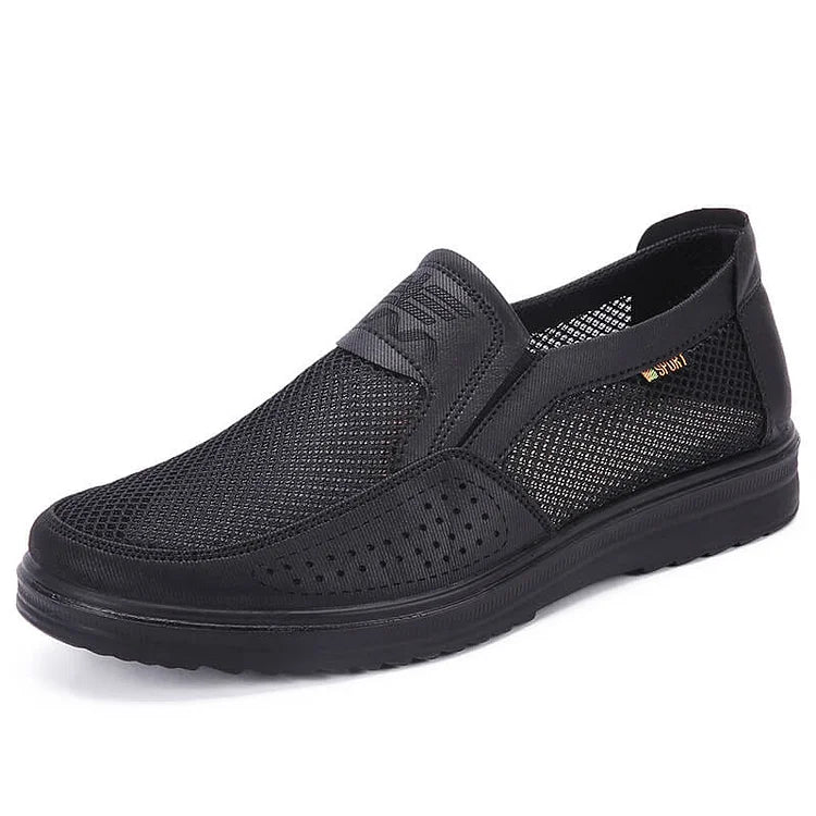 Oferta de esta semana: 50% de descuento en mocasines ortopédicos de malla transpirable para hombre