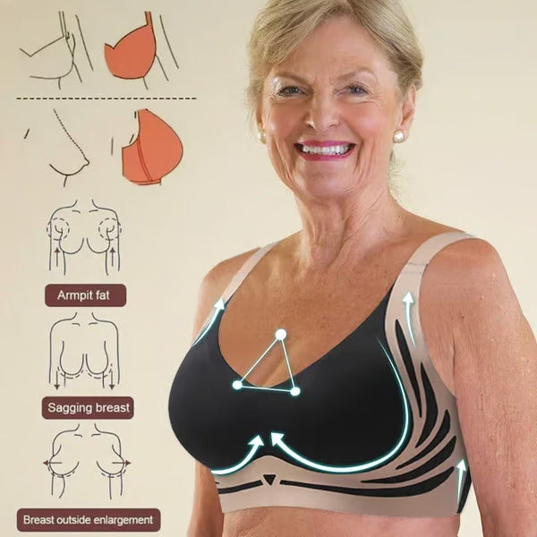 VENTA CALIENTE 45%🔥Sujetador súper fruncido, sujetador push-up sin aros: ¡No más senos caídos!