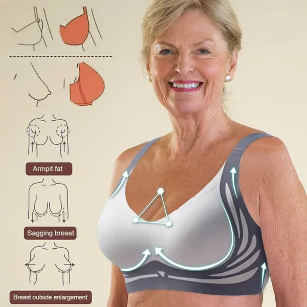 VENTA CALIENTE 45%🔥Sujetador súper fruncido, sujetador push-up sin aros: ¡No más senos caídos!