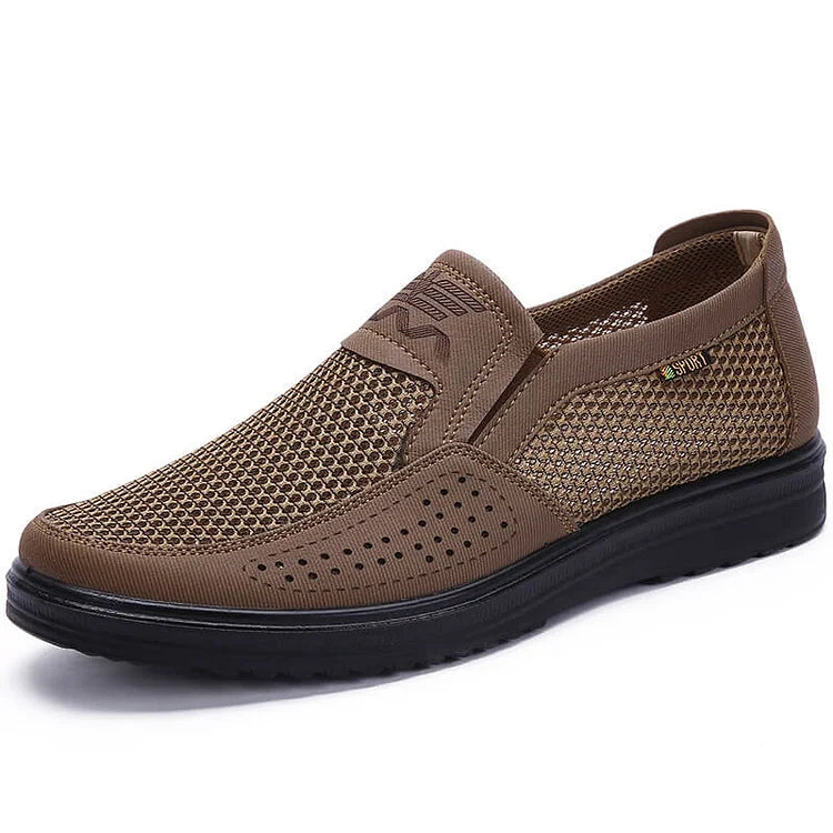 Oferta de esta semana: 50% de descuento en mocasines ortopédicos de malla transpirable para hombre