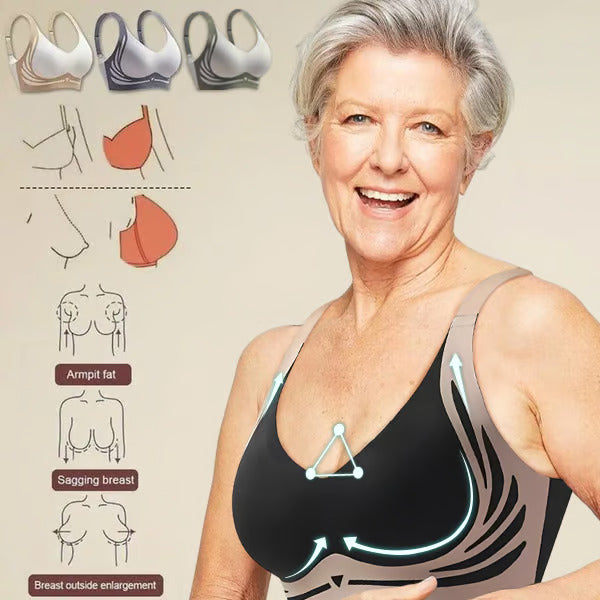 VENTA CALIENTE 45%🔥Sujetador súper fruncido, sujetador push-up sin aros: ¡No más senos caídos!