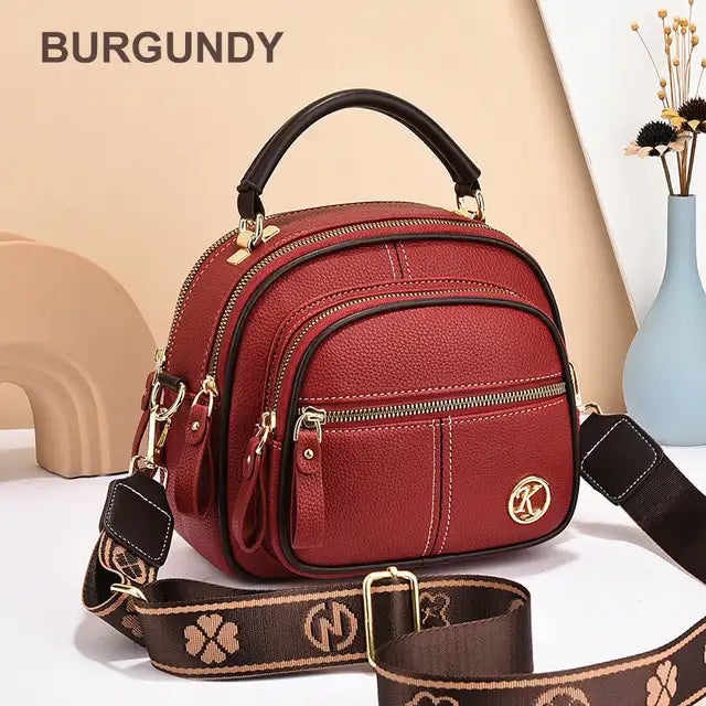 Gran oferta 45% de descuento 🔥 Bolso de cuero clásico multifuncional con correa ancha ajustable para el hombro