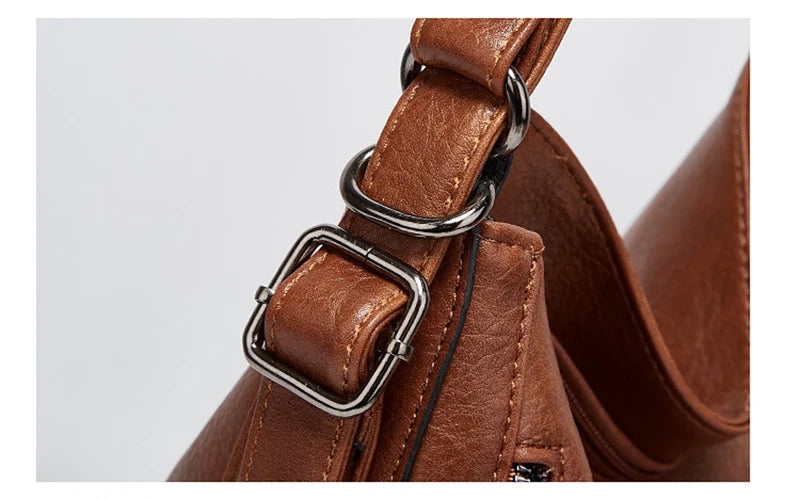Bolsos cruzados de cuero para mujer - Juego de 3