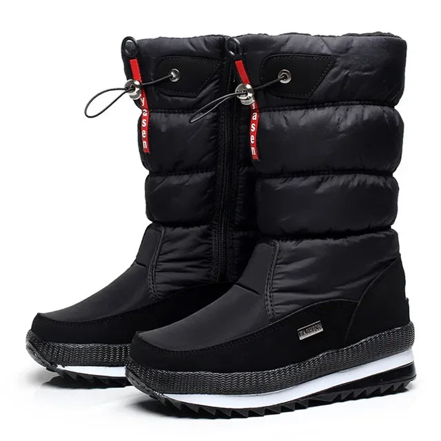 🔥🔥Botas de nieve de piel sintética antideslizantes e impermeables de primera calidad para mujer