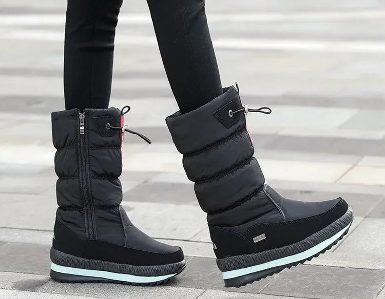🔥🔥Botas de nieve de piel sintética antideslizantes e impermeables de primera calidad para mujer