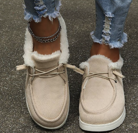 🔥Oferta de esta semana 50% de descuento🔥Zapatos de mujer con cordones, lona, tacón plano, zapatos casuales de algodón