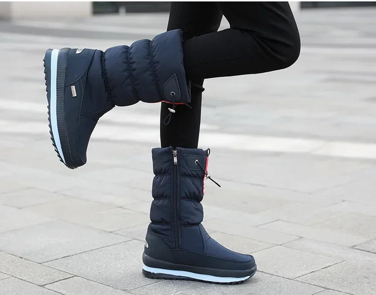 🔥🔥Botas de nieve de piel sintética antideslizantes e impermeables de primera calidad para mujer