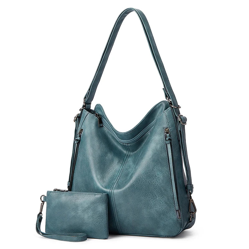 Bolsos cruzados de cuero para mujer - Juego de 3