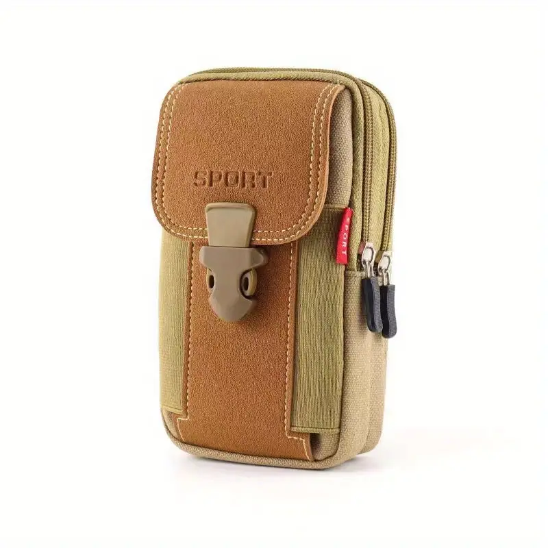 Funda de lona para cinturón de hombre: resistente, fiable y lista para el día a día.