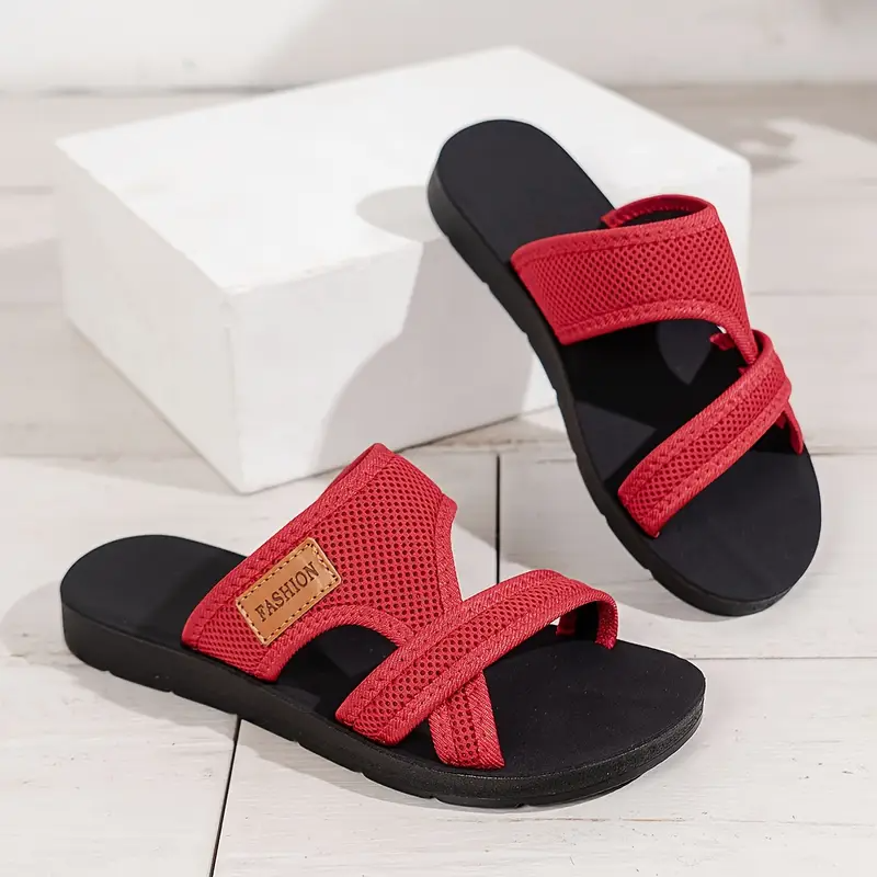 🌸 Último día 49% de descuento ❤️ Sandalias planas con tiras ortopédicas para mujer