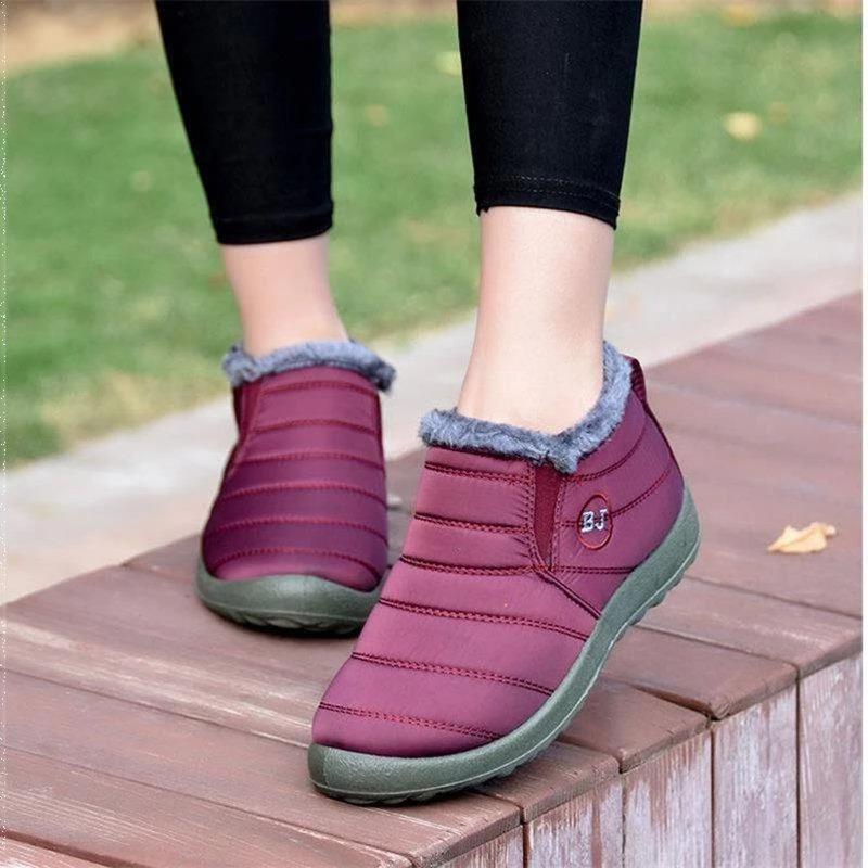 Botas impermeables y cálidas para mujer, zapatos antideslizantes para caminar, ¡oferta de esta semana con un 49% de descuento!