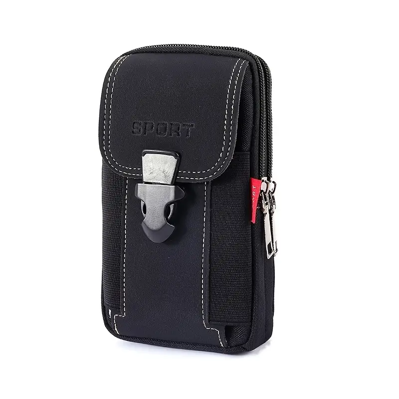 Funda de lona para cinturón de hombre: resistente, fiable y lista para el día a día.