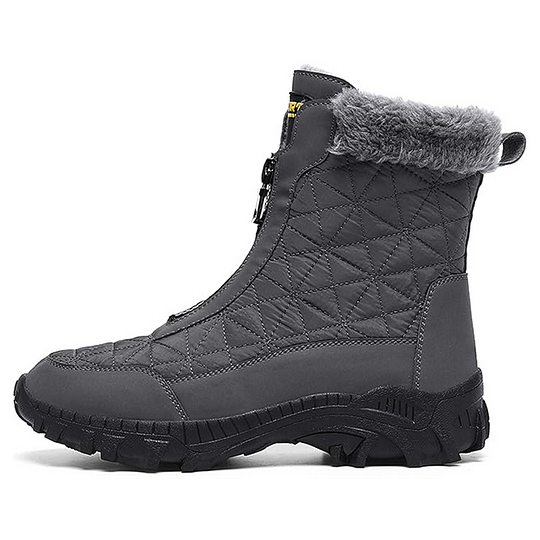 (⏰Evento de descuento del 49% por tiempo limitado) Botas de nieve ortopédicas de invierno para hombre, cálidas, con punta ancha, soporte de arco, impermeables, antideslizantes y antiperforación.