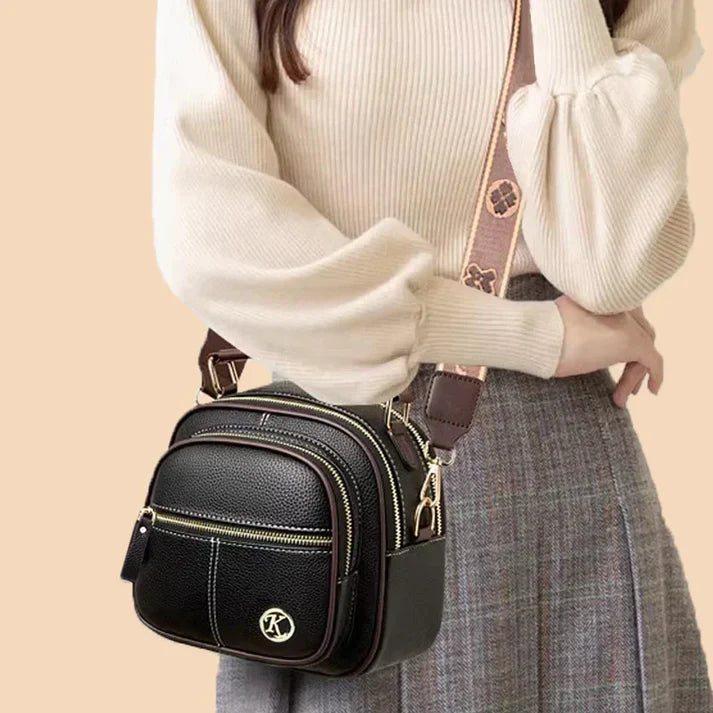 Gran oferta 45% de descuento 🔥 Bolso de cuero clásico multifuncional con correa ancha ajustable para el hombro