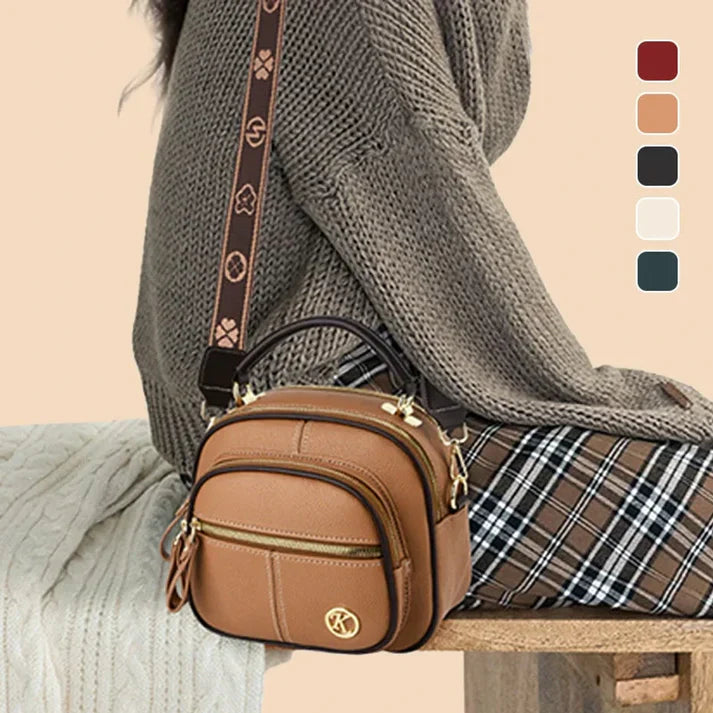 Gran oferta 45% de descuento 🔥 Bolso de cuero clásico multifuncional con correa ancha ajustable para el hombro