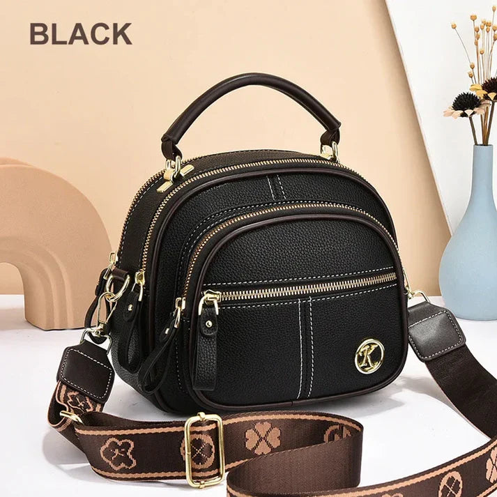 Gran oferta 45% de descuento 🔥 Bolso de cuero clásico multifuncional con correa ancha ajustable para el hombro