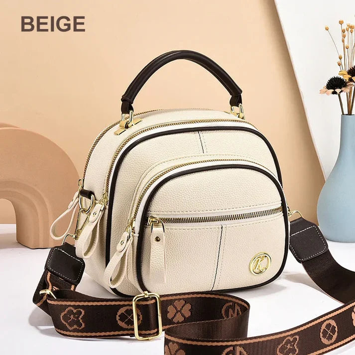 Gran oferta 45% de descuento 🔥 Bolso de cuero clásico multifuncional con correa ancha ajustable para el hombro