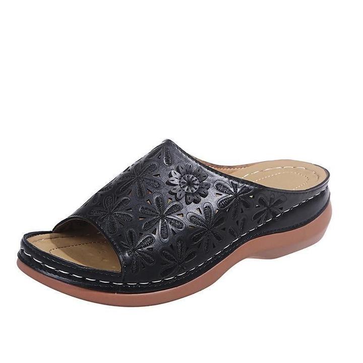 Women's Leather Orthopedic Arch Support Comfy Vintage Sandals