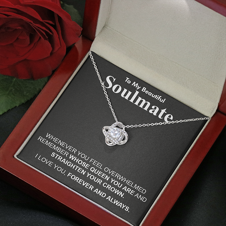 Para mi hermosa alma gemela - Siempre que lo sientas - Collar de nudo de amor