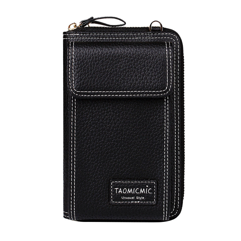 Bolso de mano de cuero esencial para teléfono móvil