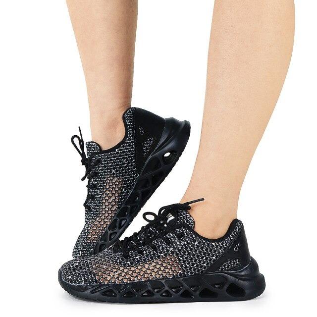 Zapatillas de running de malla antideslizantes para mujer