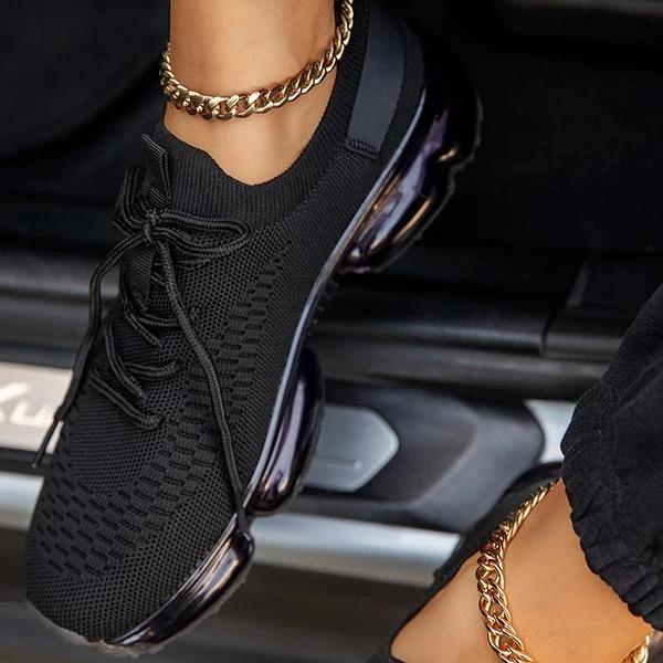 Zapatillas cómodas con amortiguación de aire para mujer, transpirables y para caminar y correr.