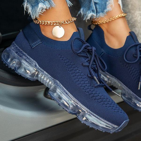 Zapatillas cómodas con amortiguación de aire para mujer, transpirables y para caminar y correr.