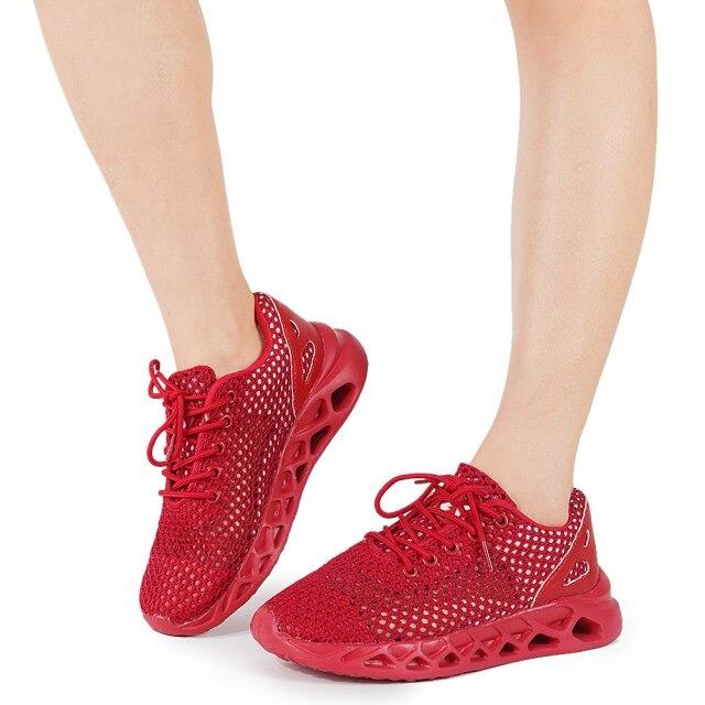Zapatillas de running de malla antideslizantes para mujer