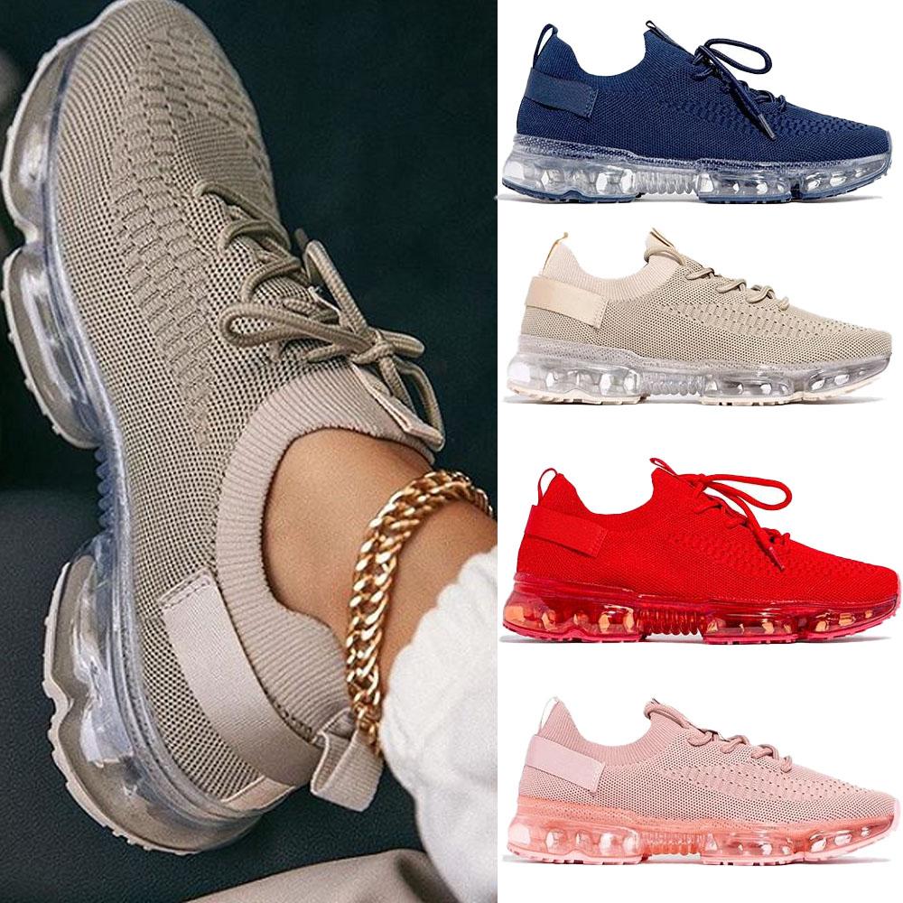 Zapatillas cómodas con amortiguación de aire para mujer, transpirables y para caminar y correr.