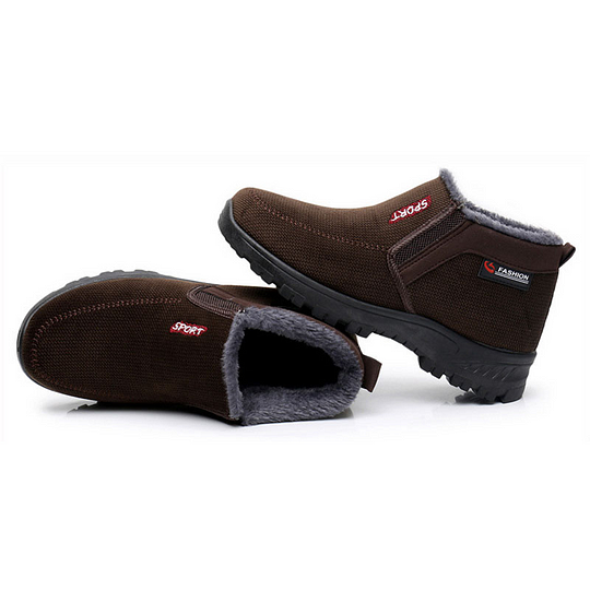 (⏰LIQUIDACIÓN 50% DE DESCUENTO) Zapatos impermeables, antideslizantes y cálidos para hombre, de invierno 2024, con soporte de arco y puntera ancha para caminar