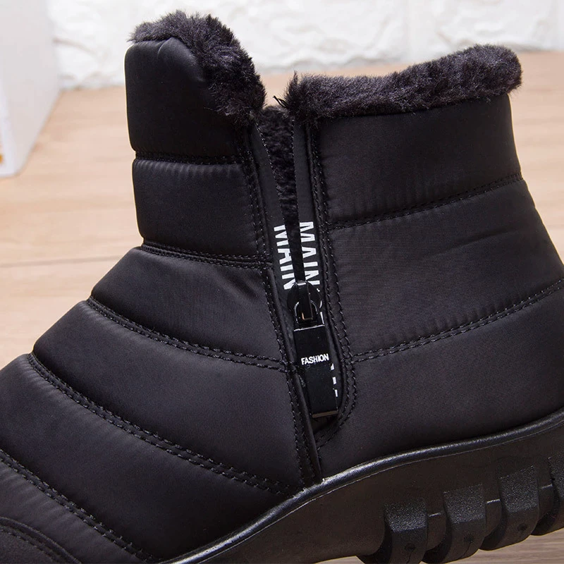 (⏰Descuento por tiempo limitado 45% de descuento) Botas de nieve impermeables con soporte de tobillo para hombre 
