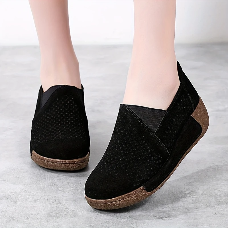 Spring & Summer 50% Off💝 Women’s Orthopedic Flats Platform Walking Shoes, Comfort Leather Loafers