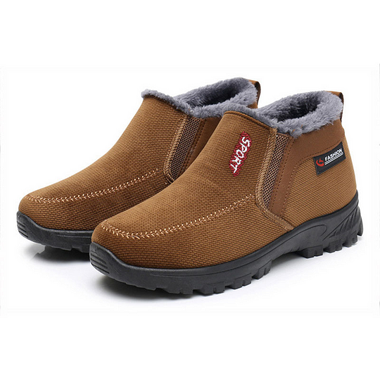 (⏰LIQUIDACIÓN 50% DE DESCUENTO) Zapatos impermeables, antideslizantes y cálidos para hombre, de invierno 2024, con soporte de arco y puntera ancha para caminar