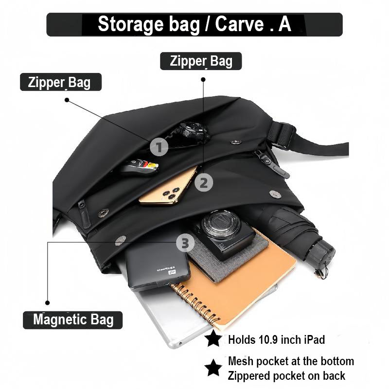 🔥 Hot Sale 50% OFF ❤️ Anti-Theft Men's Sling Bag – Travel & Work Ready!
