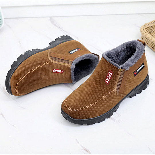 (⏰LIQUIDACIÓN 50% DE DESCUENTO) Zapatos impermeables, antideslizantes y cálidos para hombre, de invierno 2024, con soporte de arco y puntera ancha para caminar