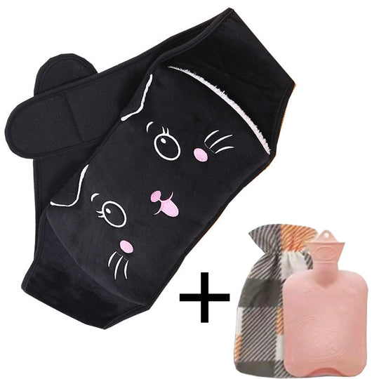Bolsa de agua caliente recargable con cinturón de peluche [Ajuste universal] ¡Oferta navideña del 49%!