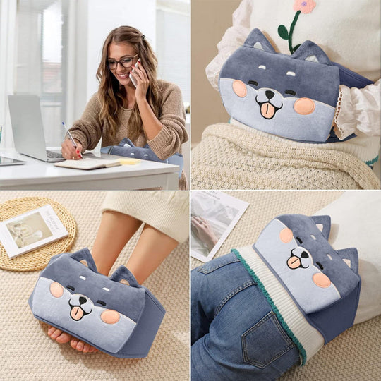 Bolsa de agua caliente recargable con cinturón de peluche [Ajuste universal] ¡Oferta navideña del 49%!