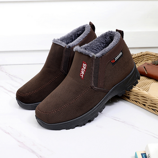 (⏰LIQUIDACIÓN 50% DE DESCUENTO) Zapatos impermeables, antideslizantes y cálidos para hombre, de invierno 2024, con soporte de arco y puntera ancha para caminar
