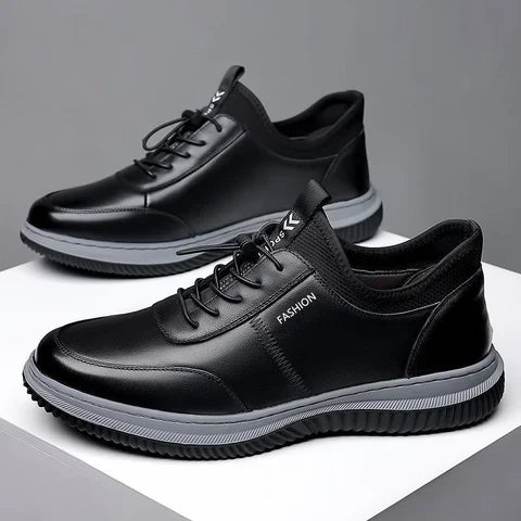 Zapatillas ortopédicas de cuero cómodas para hombre 