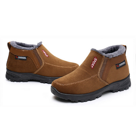 (⏰LIQUIDACIÓN 50% DE DESCUENTO) Zapatos impermeables, antideslizantes y cálidos para hombre, de invierno 2024, con soporte de arco y puntera ancha para caminar