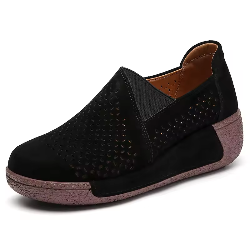 Spring & Summer 50% Off💝 Women’s Orthopedic Flats Platform Walking Shoes, Comfort Leather Loafers