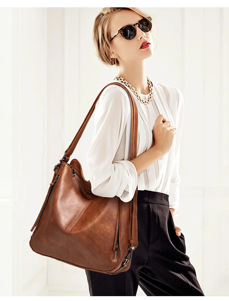 Bolsos cruzados de cuero para mujer - Juego de 3