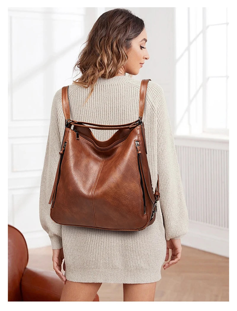 Bolsos cruzados de cuero para mujer - Juego de 3