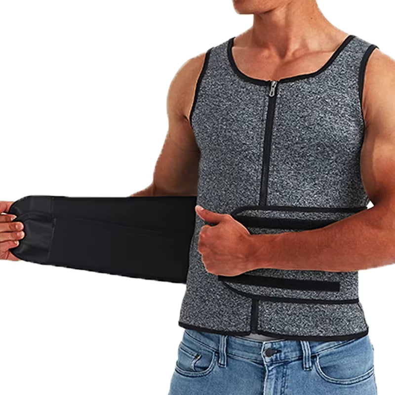 HeatZone™ Men’s Adjustable Double Belt Vest Shapewear