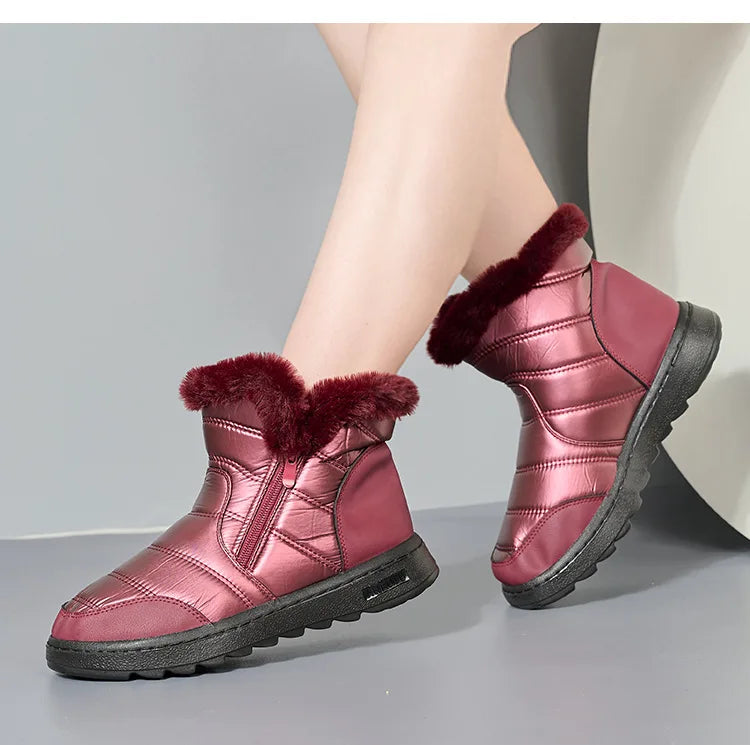Women Comfortable Shock Absorption Waterproof Snow Boots