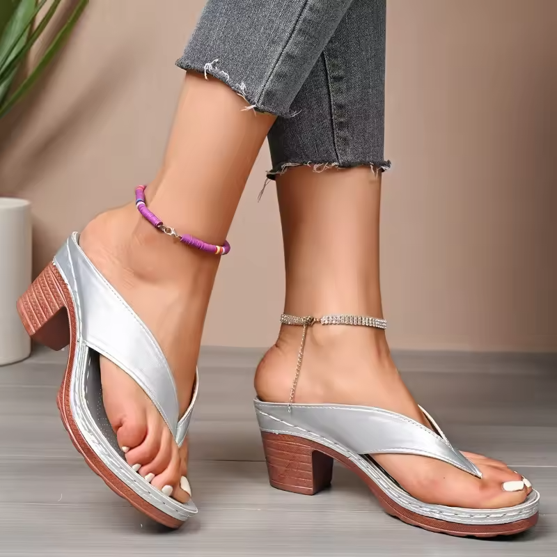 🌼Rebajas de primavera: 49 % de descuento❤️ Sandalias de verano de tacón alto con estilo para mujer | Cómodas, transpirables y versátiles
