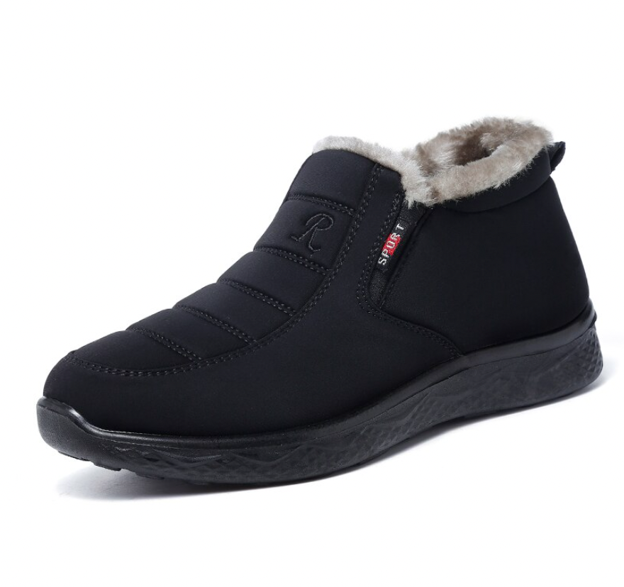 Botas de felpa impermeables y antideslizantes de invierno para mujer [Ancho ancho]