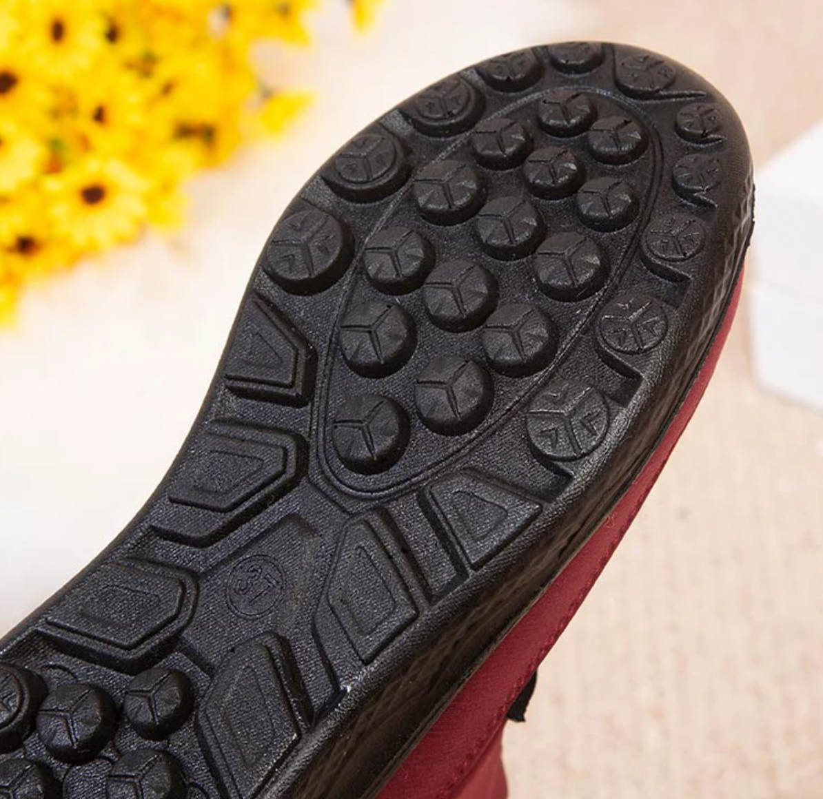 Botas de felpa impermeables y antideslizantes de invierno para mujer [Ancho ancho]